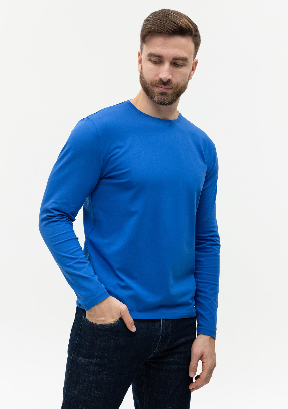 Футболка унисекс с длинным рукавом STAN хлопок/эластан 180, 35