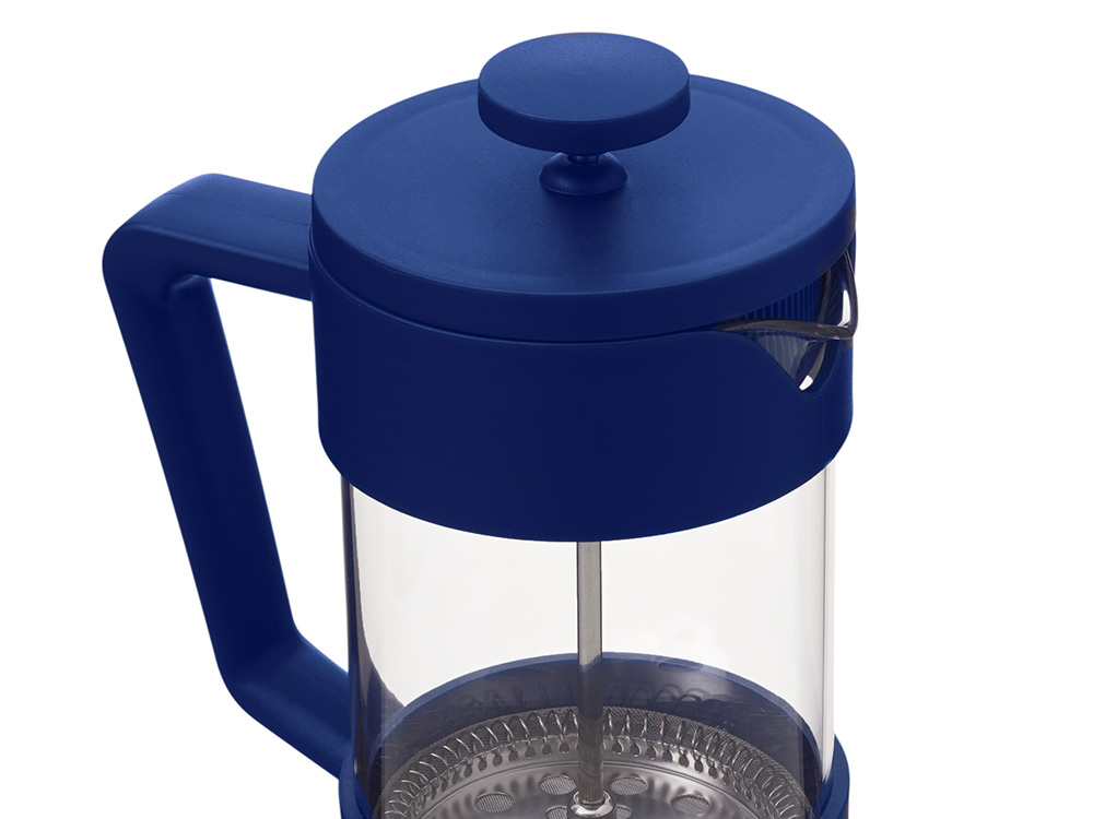 Пластиковый френч-пресс Intense, 600мл, темно-синий
