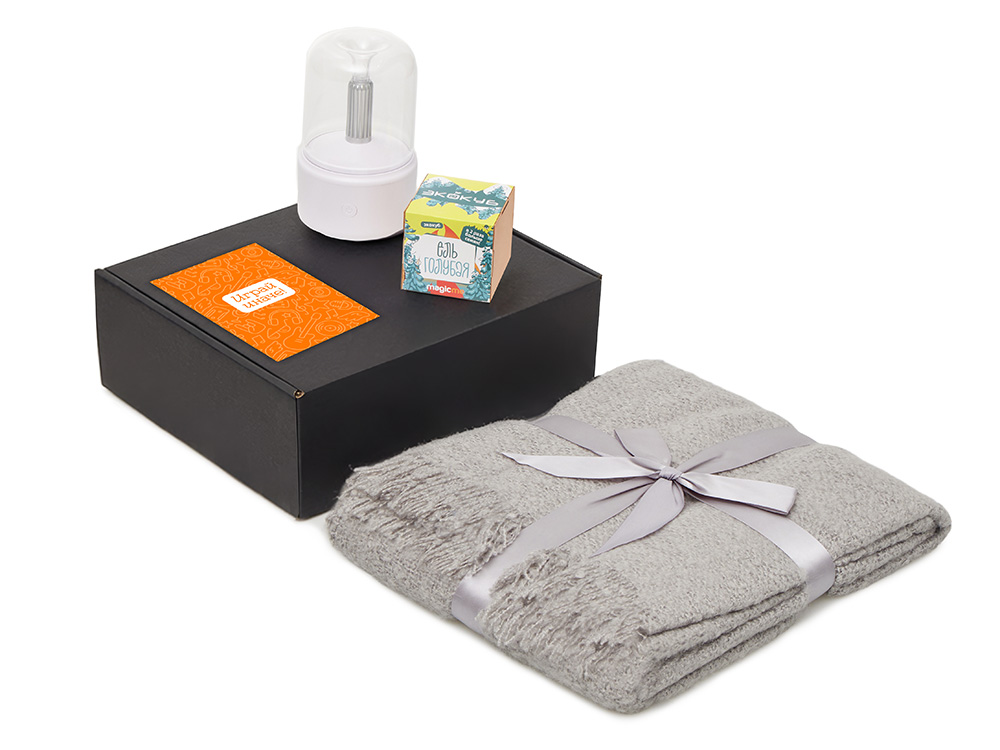 Подарочный набор Re:y. Grow с пледом, увлажнителем и набором для выращивания Подарочный набор Re:y. Grow с пледом, увлажнителем и набором для выращивания