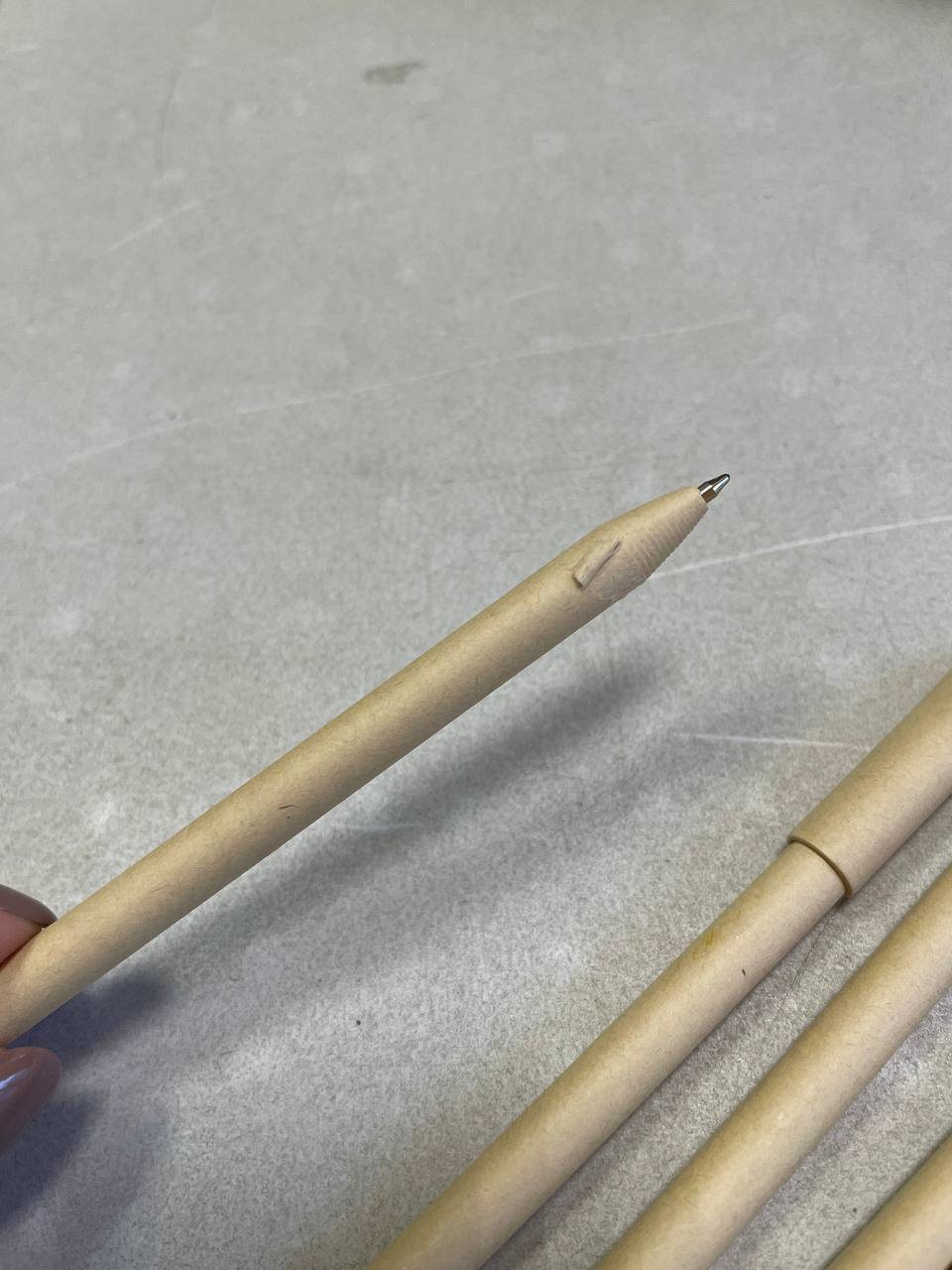 Ручка картонная с колпачком Recycled, натуральный (Р) Ручка картонная с колпачком Recycled, натуральный (Р)