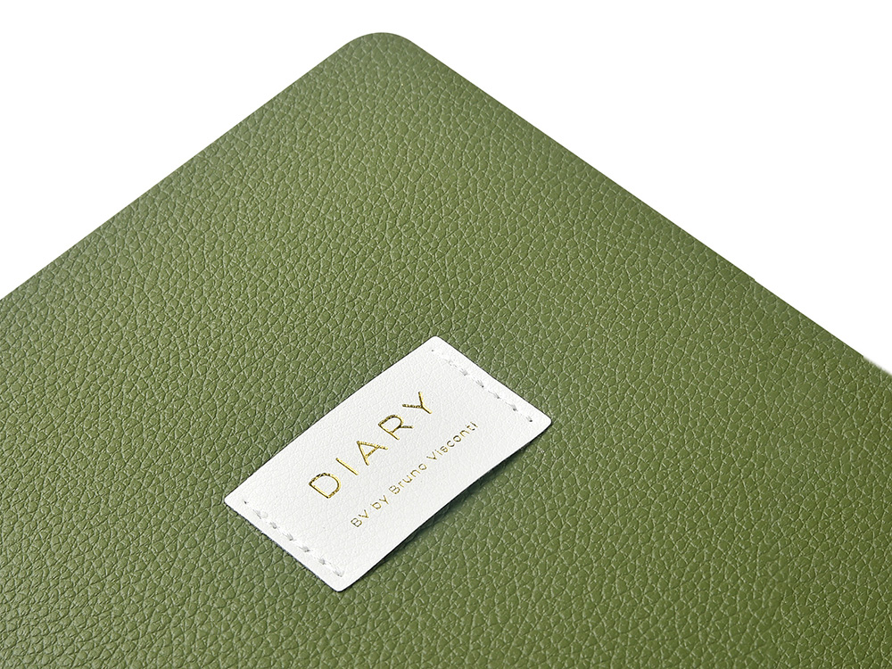 Ежедневник недатированный А5 Verde с нашивкой, зеленый Ежедневник недатированный А5 Verde с нашивкой, зеленый