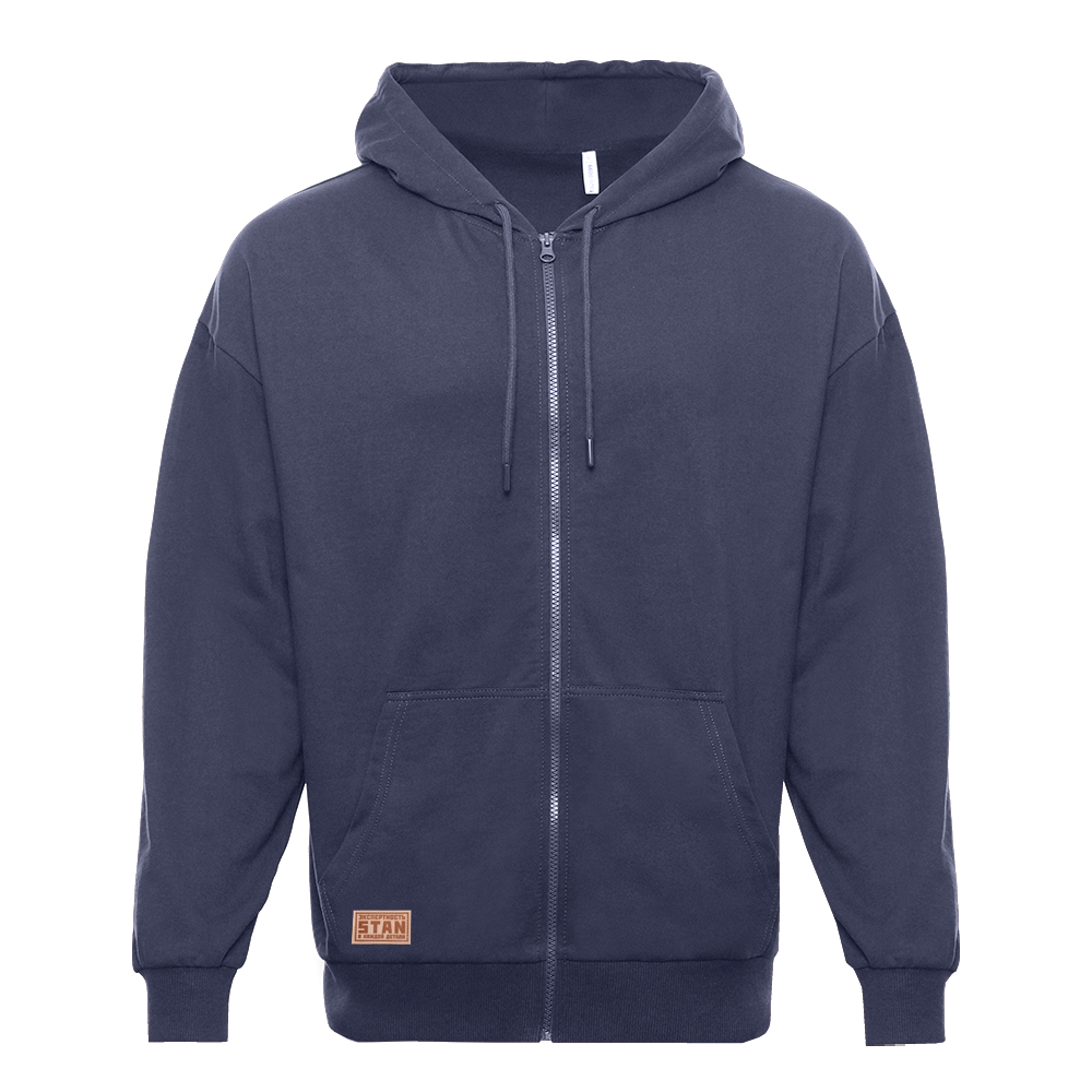 Толстовка унисекс Oversize Zip с капюшоном сэндвич 320, 100