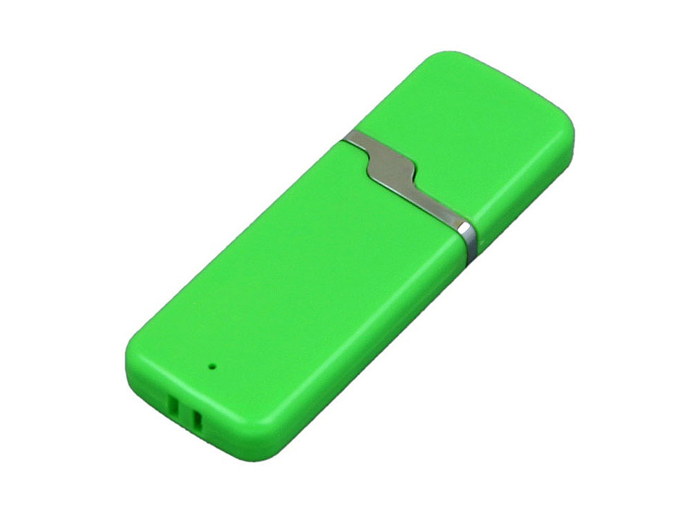 Флешка 3.0 промо прямоугольной формы c оригинальным колпачком, 64 Гб, зеленый
