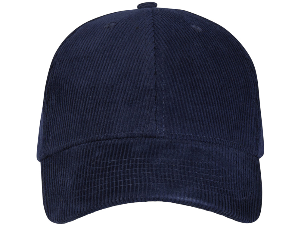 Hutton 6-панельная бейсболка из переработанного хлопка - Темно - синий