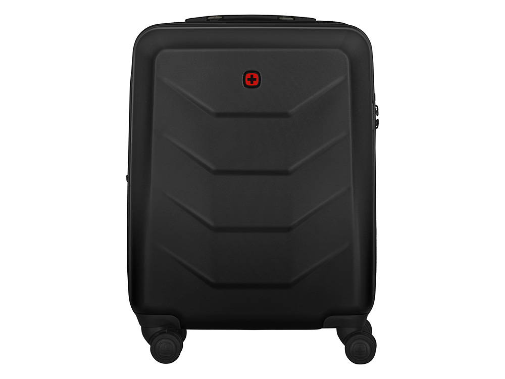 Чемодан WENGER Prymo, чёрный, малый, 40х55х20 см, 36 л, ABS+PC