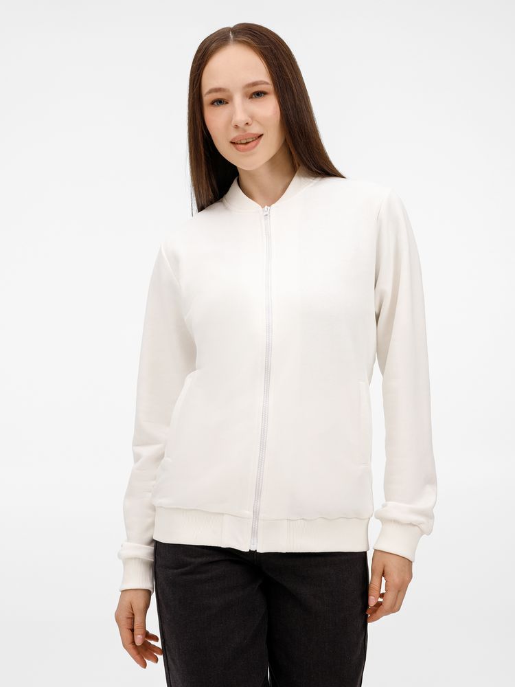 Бомбер унисекс Townie, молочно-белый Бомбер унисекс Townie, молочно-белый