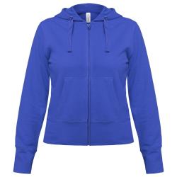 Толстовка женская Hooded Full Zip ярко-синяя