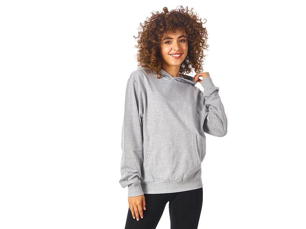 Худи Warsaw, футтер 230гр M, серый меланж