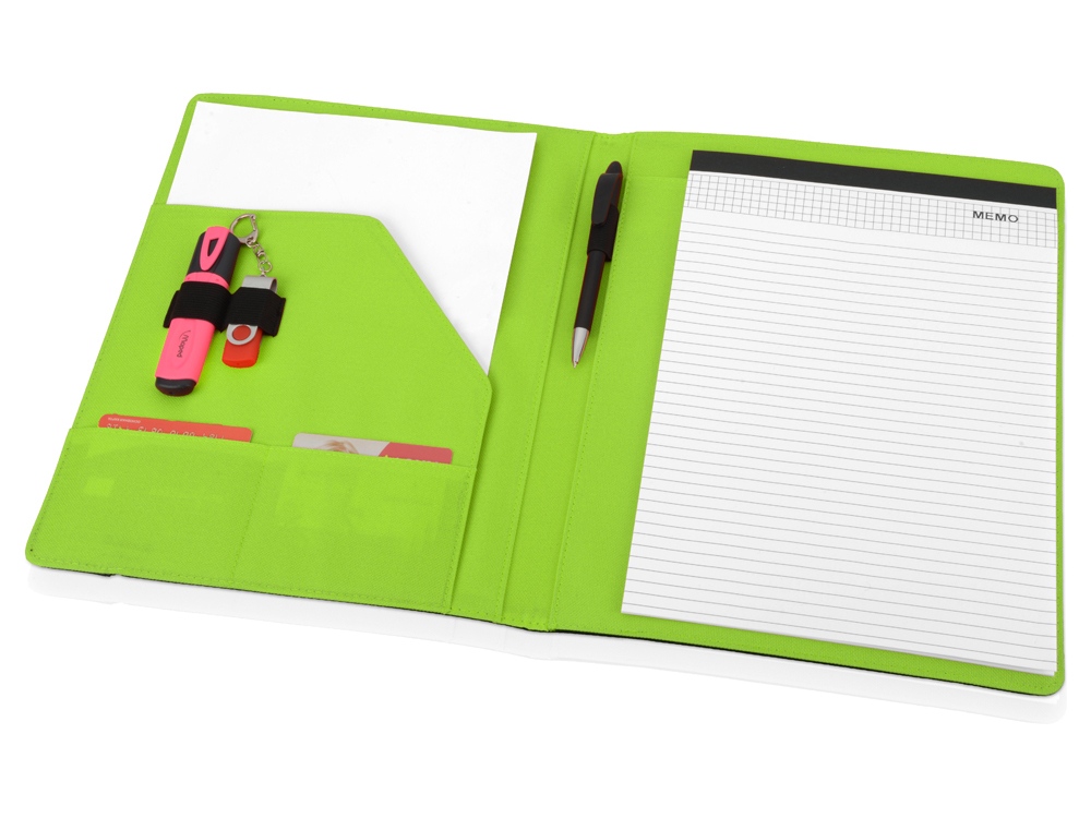 Папка для документов Делос, черный/зеленое яблоко (P) Папка для документов Делос, черный/зеленое яблоко (P)