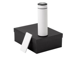 Подарочный набор с термосом и повербанком С1, белый