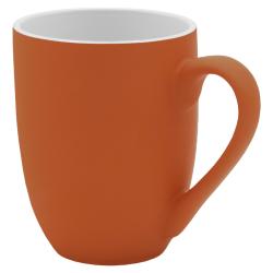 Кружка Elegante, софт-тач, 350мл, оранжевая