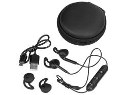 Беспроводные наушники Get Up с чехлом, черный Беспроводные наушники Get Up с чехлом, черный