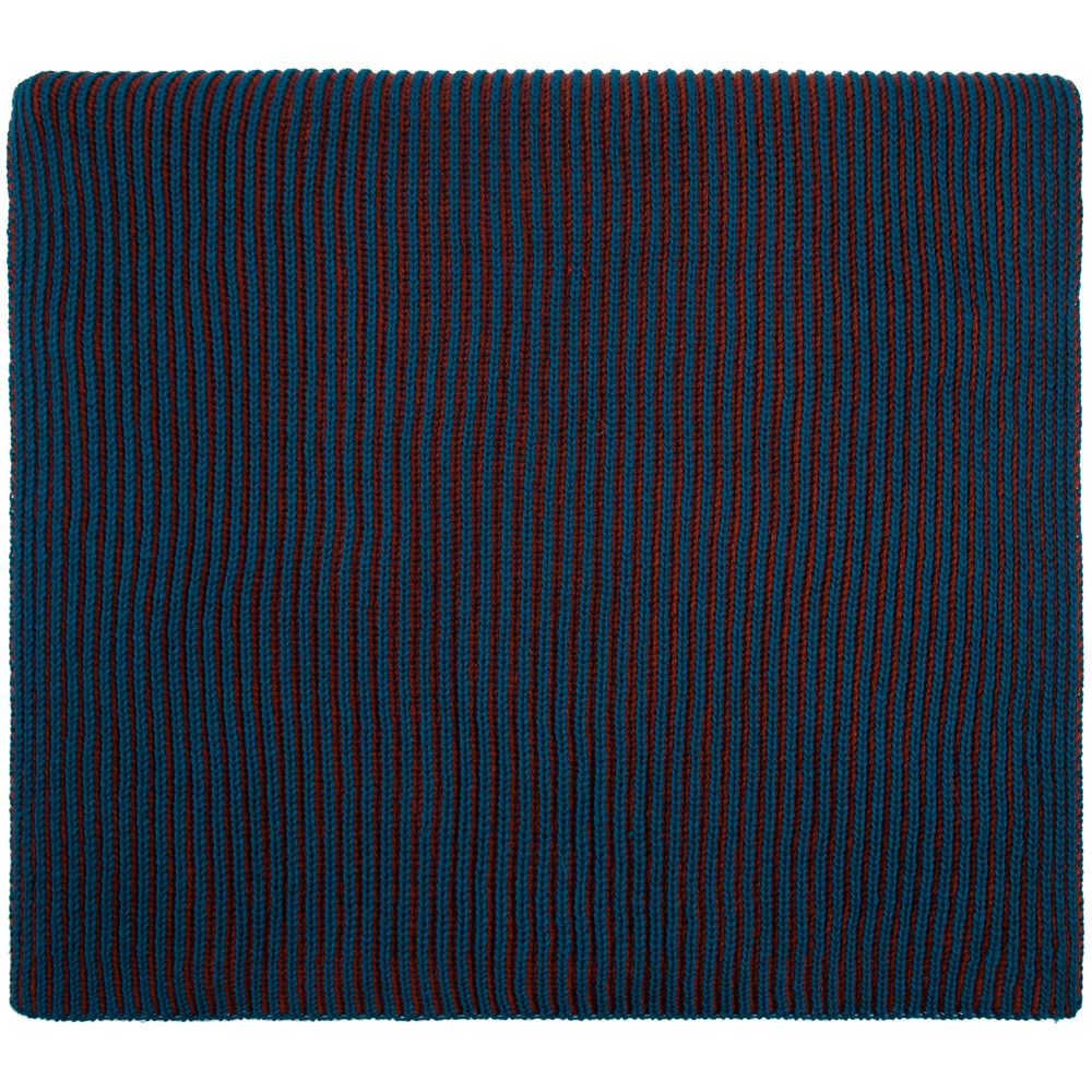 Шарф Nobilis, бирюзовый с терракотовым