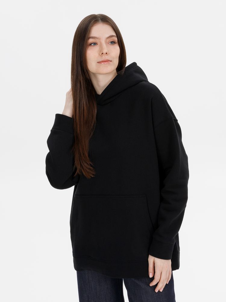 Худи оверсайз унисекс Snuggie, черное