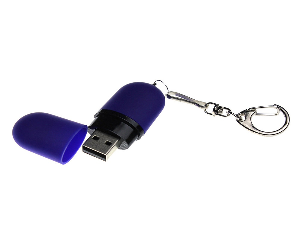 Флешка Goutte Soft-touch на 16 Гб, синий