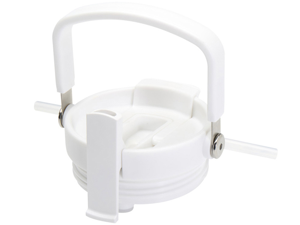 Термостакан Bronx объемом 900 мл из меди и переработанной нержавеющей стали, сертифицированной по стандарту RCS, с вакуумной изоляцией и крышкой с двойной функцией - Белый