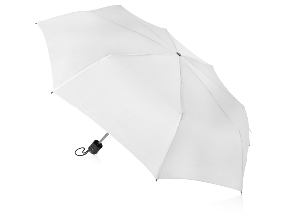 Зонт складной Columbus, механический, 3 сложения, с чехлом, белый