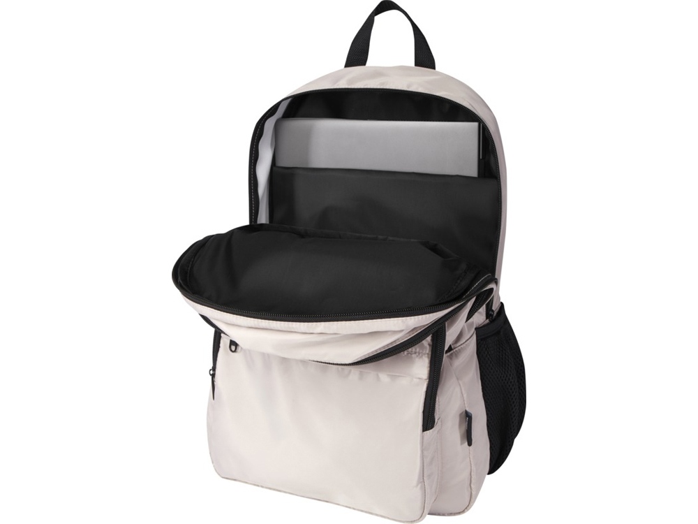 Рюкзак для ноутбука Trend Plus 15GRS из переработанного материала объемом 20 литров, овсяный