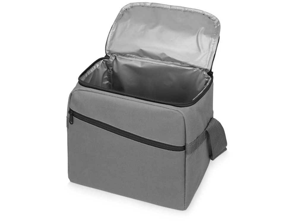 Изотермическая сумка-холодильник Classic c контрастной молнией, серый/черный