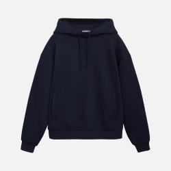 Худи релакс унисекс Баланс (Balance), с начесом, синий, размер 3XL/4XL