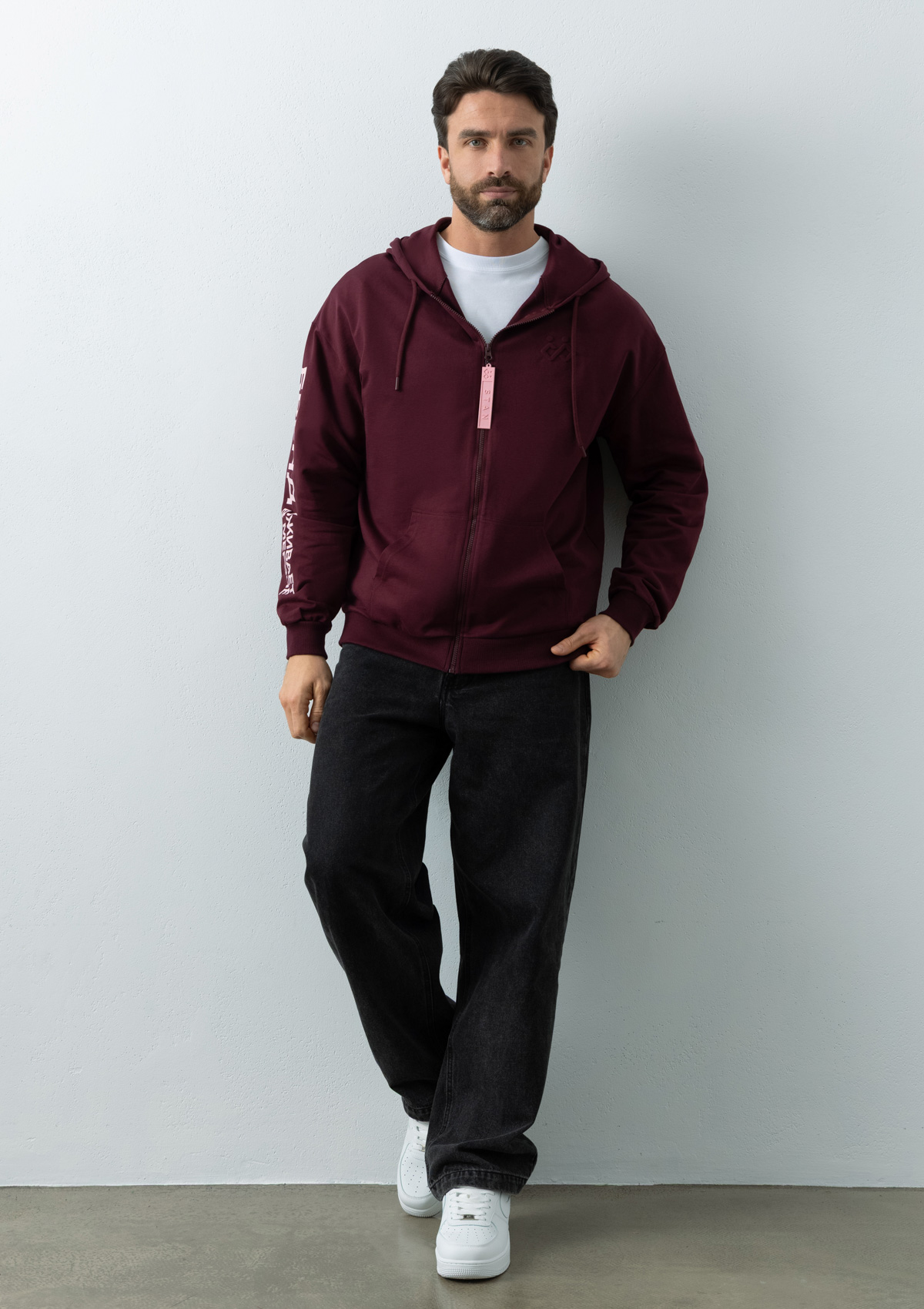 Толстовка STAN Oversize Zip с капюшоном футер без начёса 240, 99