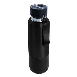 Термос Hike c ланьярдом и манжетой, чёрный