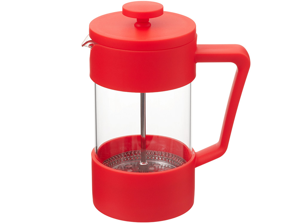 Пластиковый френч-пресс Intense, 600мл, красный