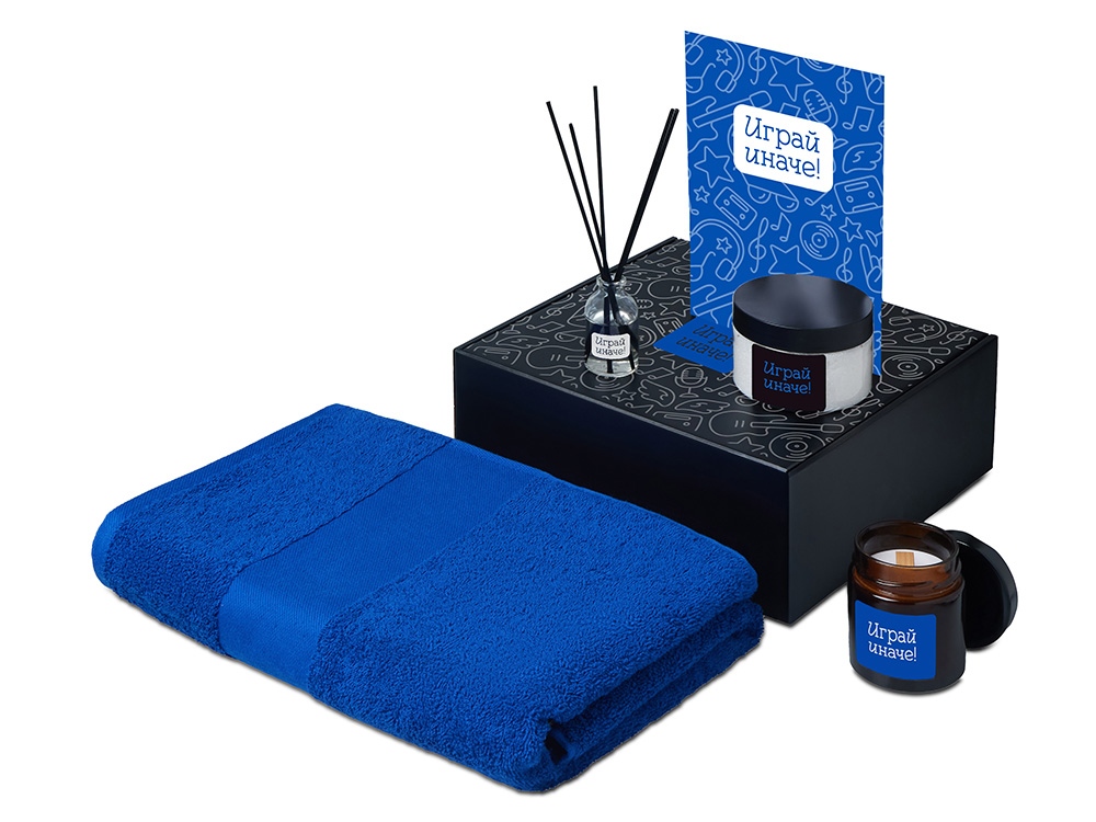 Подарочный набор Re:y. Care с полотенцем, солью для ванны и диффузором