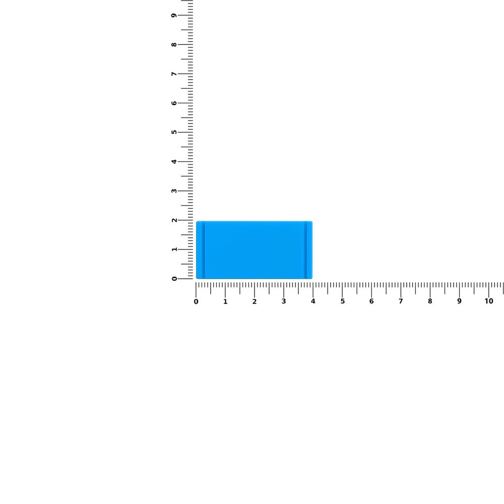 Лейбл из ПВХ Dzeta, XS, голубой Лейбл из ПВХ Dzeta, XS, голубой