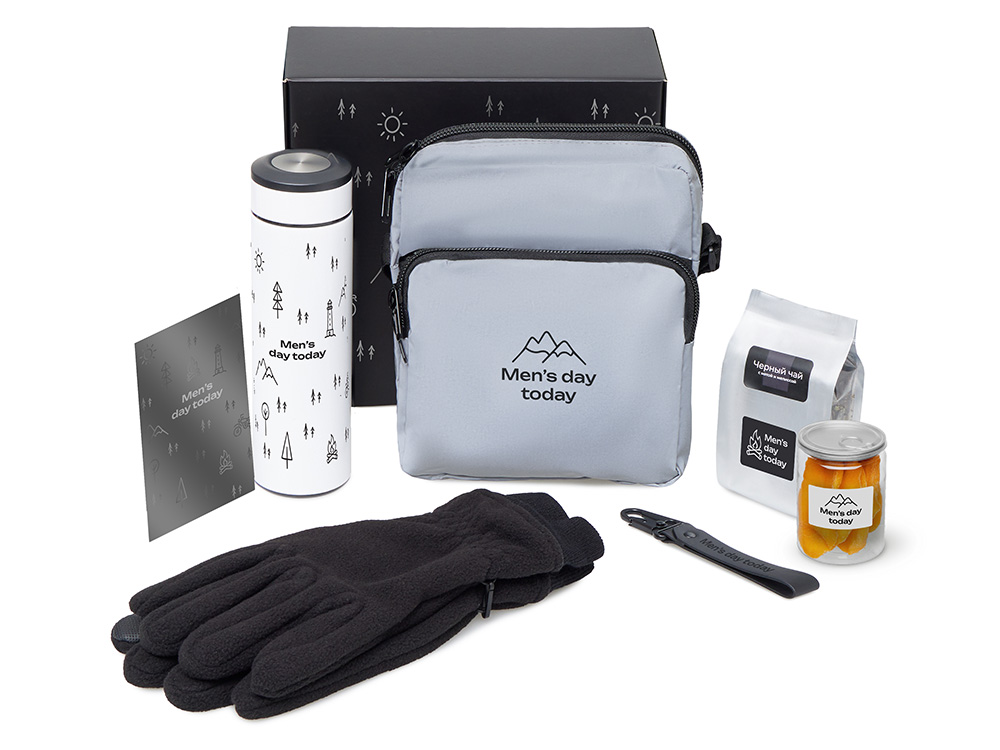 Подарочный набор Re:m. Step с термосом, перчатками и сумкой Подарочный набор Re:m. Step с термосом, перчатками и сумкой