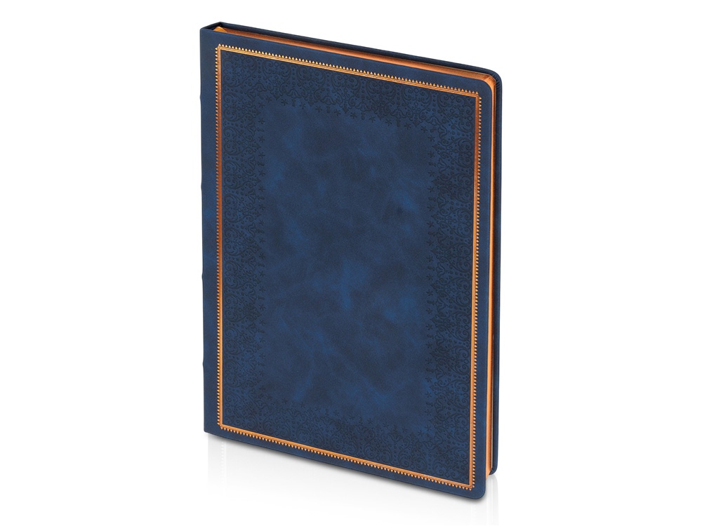 Ежедневник недатированный А4 Royal, синий с бронзовым срезом Ежедневник недатированный А4 Royal, синий с бронзовым срезом