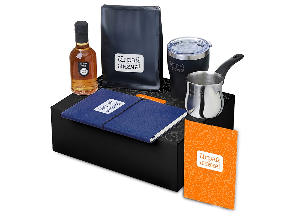 Подарочный набор Re:y. Routine с туркой, термокружкой и кофе Подарочный набор Re:y. Routine с туркой, термокружкой и кофе