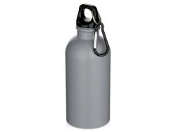 Oregon одностенная бутылка для воды с карабином, изготовленная из нержавеющей стали, сертифицированной по стандарту RCS, объемом 400 мл - Серый