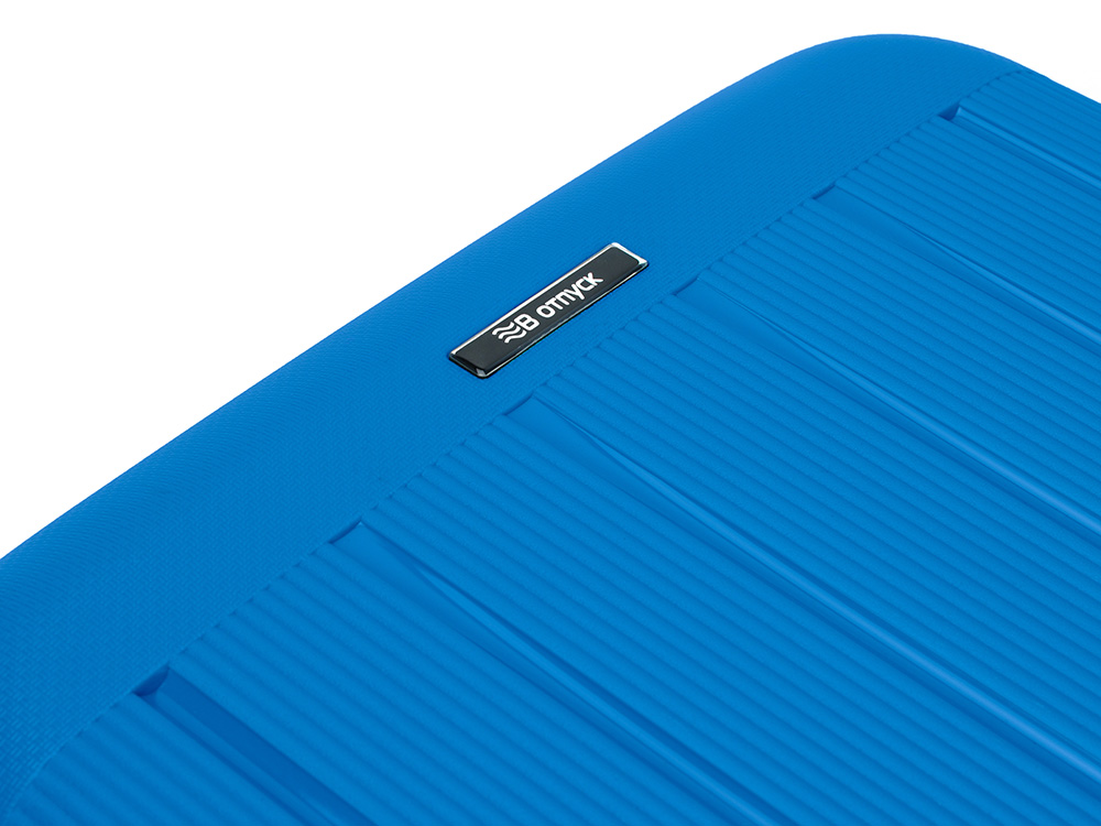 Чемодан TORBER В Отпуск, ярко-синий, полипропилен, 65,5 х 43,5 х 26 см, 62 л