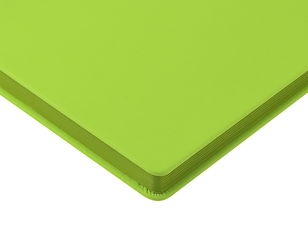 Ежедневник А5 Megapolis Color New soft-touch, салатовый