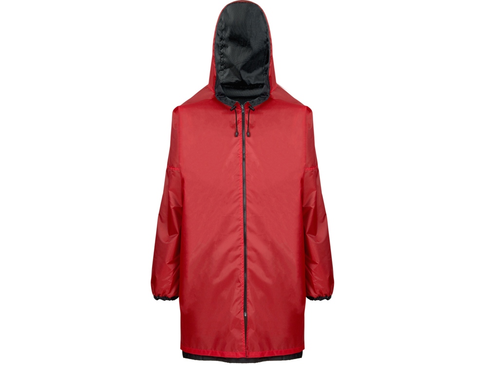 Дождевик Bi-color унисекс, красный/черный