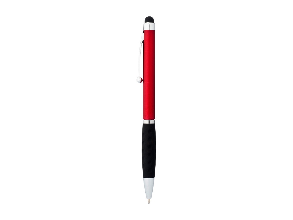 Ручка-стилус шариковая Ziggy синие чернила, красный/черный