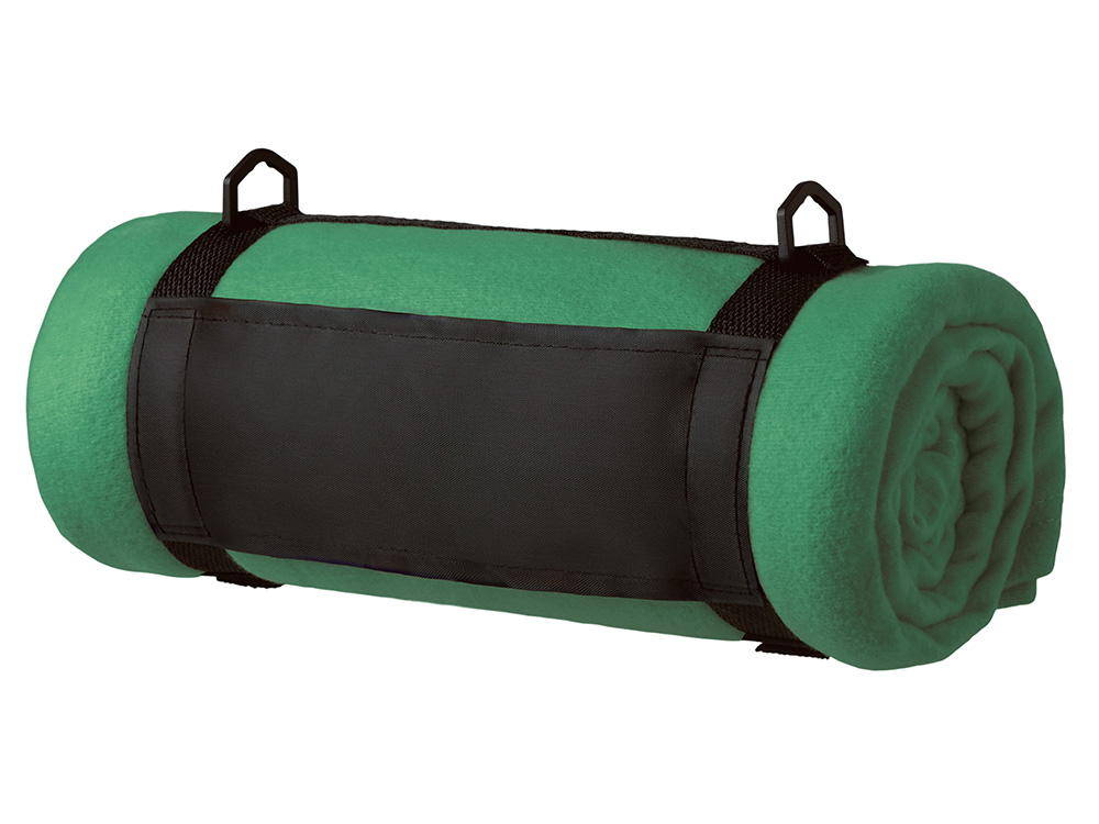 Плед Нежность с плечевым ремнем, зеленый Плед Нежность с плечевым ремнем, зеленый