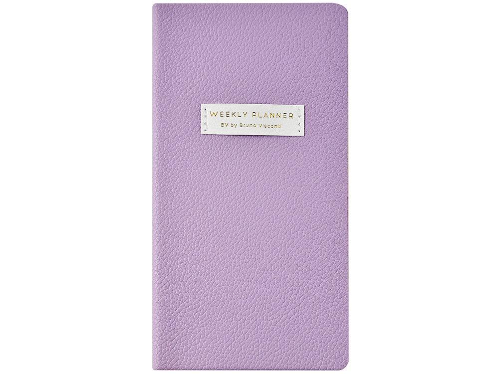 Еженедельник недатированный А6 Zefirс нашивкой, сиреневый