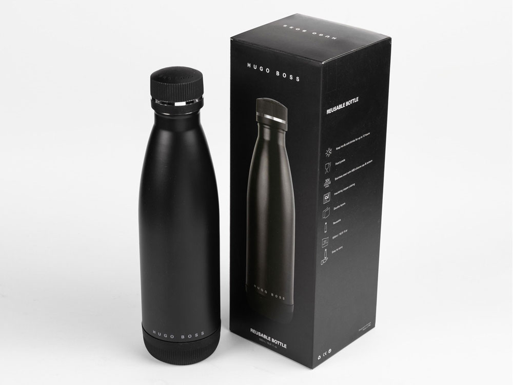 Термобутылка с вакуумной изоляцией Matrix Black, Hugo Boss (Р) Термобутылка с вакуумной изоляцией Matrix Black, Hugo Boss (Р)