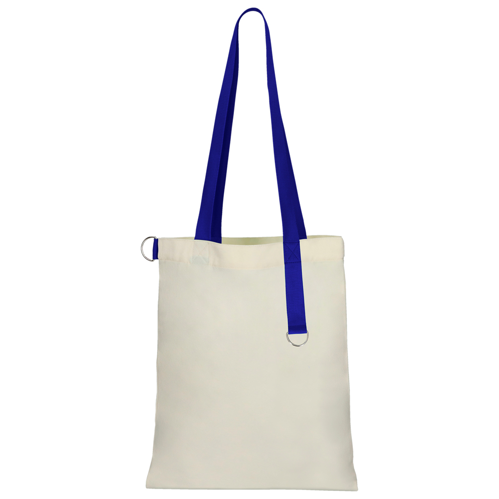 Сумка для покупок White GLOW 325 г/м² с ремувкой, синяя/синяя Сумка для покупок White GLOW 325 г/м² с ремувкой, синяя/синяя