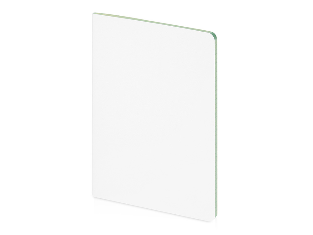 Бизнес-тетрадь А5 Pragmatic Contrast, 40 листов в клетку, белый с салатовым срезом