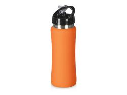 Бутылка для воды Bottle C1, сталь, soft touch, 600 мл, оранжевый Бутылка для воды Bottle C1, сталь, soft touch, 600 мл, оранжевый