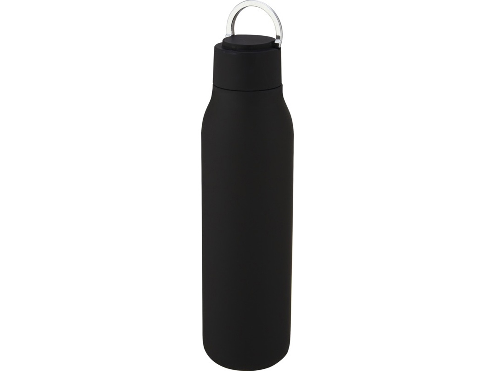 Marka, медная бутылка объемом 600 мл с вакуумной изоляцией и металлической петлей, черный