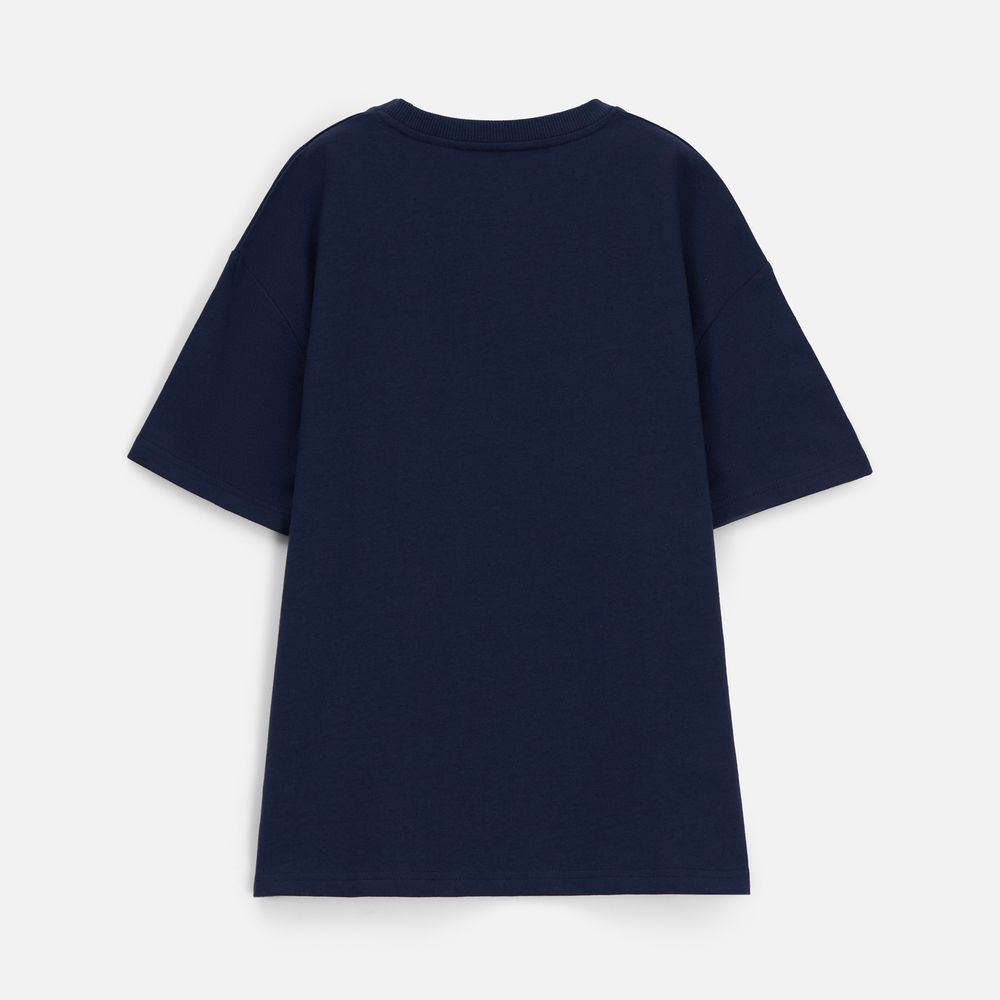 Футболка унисекс Durington, темно-синяя Футболка унисекс Durington, темно-синяя