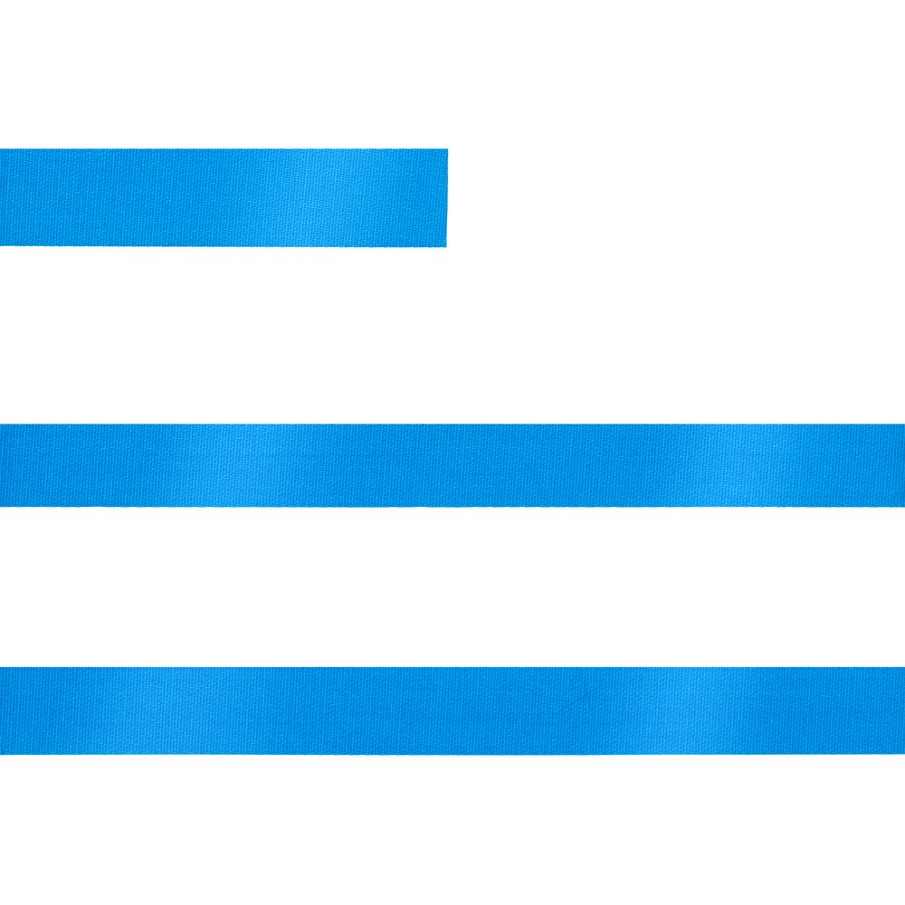 Лента сатиновая Satin 10 S, голубая, 20 см