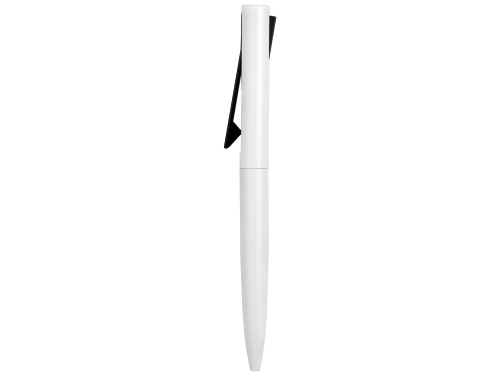 Ручка металлическая шариковая Bevel, белый/черный