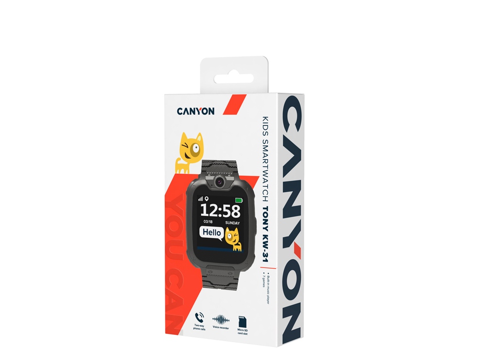 Детские часы Canyon Tommy KW-31, черный