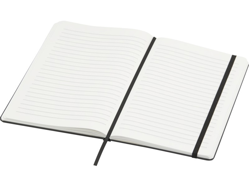 Holm блокнот формата А5 из каменной бумаги с линованными страницами - сплошной черный