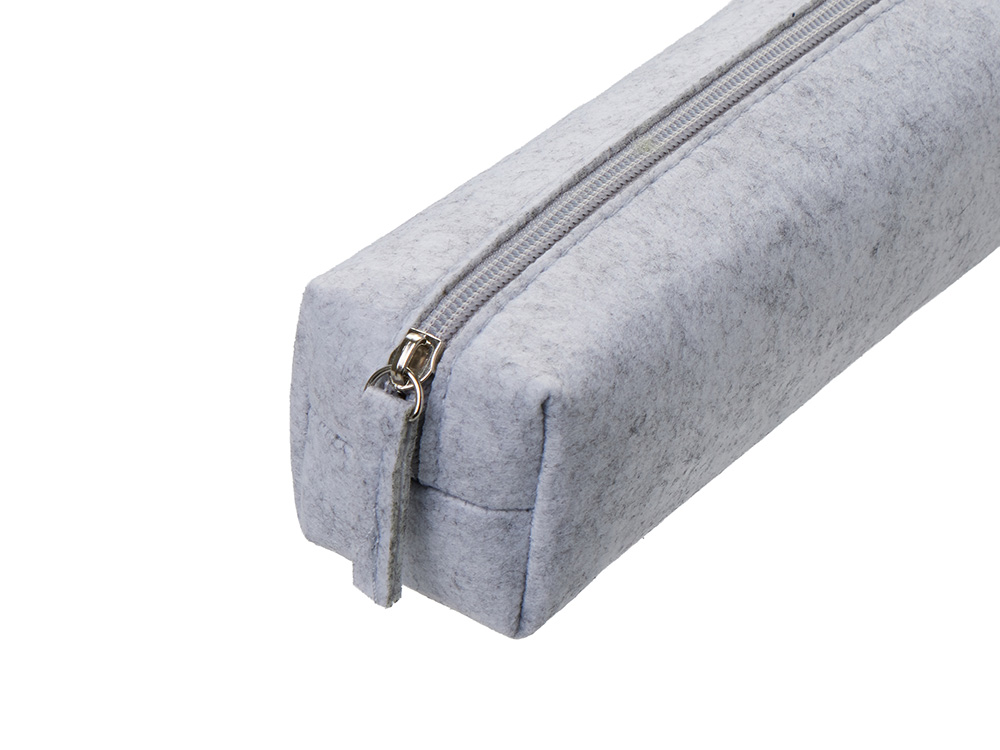 Пенал Felt из RPET-фетра, светло-серый